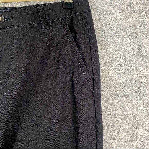 Asos Design Womens Black Button Fly Straight Leg Skinny Ankle Pants Size 28x30‎ - Picture 12 of 15